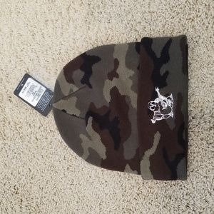 True Religion Camo Cuffed Beanie Hat.